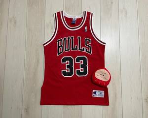 チャンピオン本物-NBA Chicago Bulls Scottie Pippen ヴィンテージジャージ 40