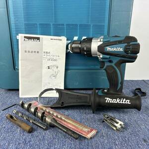 【美品】makita マキタ 18V 充電式ドライバドリル DF458DZ 本体のみ ケース付 ビットおまけ 穴あけ DIY 大工 大工道具 640