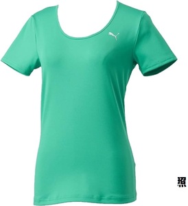 PUMA Tシャツ レディース 半袖 緑 Sサイズ 送料無料