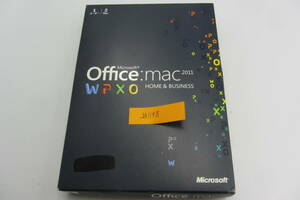 送料無料#1198 中古 Microsoft Office Mac 2011 Home & Business ライセンスキーあり 1ユーザー 2マック ワード エクセル