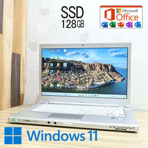 ★美品 高性能6世代i5！SSD128GB★CF-LX5 Core i5-6300U Webカメラ Bluetooth 高解像度 Win11 MS Office 中古品 ノートPC★P78861