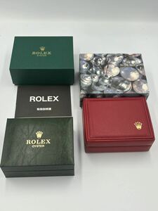 ROLEX ロレックス 腕時計ケース 空箱 ボックス グリーン レッド取扱説明書付き　