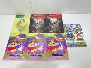 ネコポス 映画チラシ 7枚セット ストリートファイター アンネの日記 クレヨンしんちゃん ハカイダー オーレンジャー ビーファイター