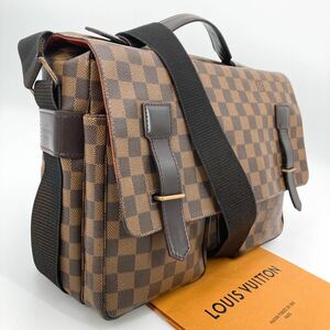 1円〜【極美品 鑑定済】ルイヴィトン ダミエ ブロードウェイ 2way ショルダーバッグ LOUIS VUITTON 斜め掛け ビジネスバック N42270