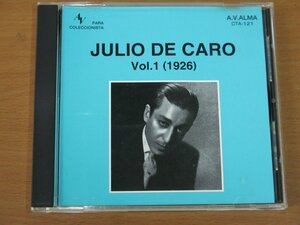 CD JULIO DE CARO Vol.1 (1926) CTA-121 中古品 CLUB TANGO ARGENTINO フリオ・デ・カロ