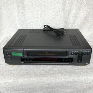 SONY SLV-J10Hi-Fi Stereo ビデオデッキ VHS ゴク楽ビデオ ジャンク品