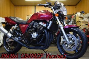 HONDA CB400SF VersionS NC31 予備車検渡し 実走行9,059km 極上車 WAKO,Sオイル交換 機関程度良好セル一発始動OK レスポンス抜群 E/G絶好調