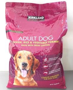 袋破れ カークランド 成犬用 スーパープレミアム ドッグフード 12kg チキン ライス & ベジタブル Kirkland Signature Adult Dog Food 