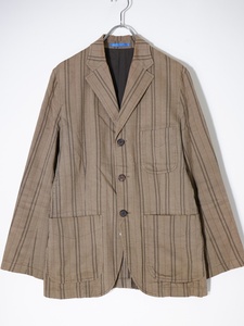 PAUL SMITH LONDONポールスミス ヘリンボーン調コットンストライプジャケット[MJKA64610]