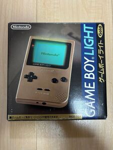 ゲームボーイライト ゴールド GAMEBOY LIGHT 箱説明書付き　シリアルナンバー一致