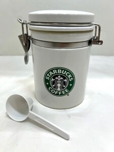 【菊水-12162】［スターバックスコーヒー］キャニスター◆陶磁器／保存容器／保存瓶／コーヒー豆／スタバ／STARBUCKS◆ユーズド・中古◆KT