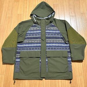 JUNYA WATANABE MAN 21AW ECWCS フェアアイルニット 切替 ドッキング マウンテンパーカー ミリタリーブルゾン ジュンヤワタナベ 2021AW