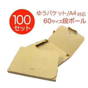 【100枚セット】 ゆうパケット用ダンボール A4 30mm クリックポスト対応 梱包用 100枚セット ダンボール箱 段ボール 日本製