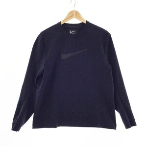 ●NIKE ナイキ 長袖 TECH PACK KNIT CREW TOP テックパック ニット クルースウェット サイズM メンズ ネイビー SP190810NIG 1AA/92249