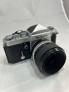 【希少j上美品のレンズセット・動作確認(^^♪)】NikonニコンF2アイレベルシルバー＆Micro-NIKKOR-P Auto1:3.5f＝55mm　　427