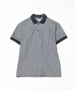 「FRED PERRY」 ワンポイント半袖ポロシャツ M グレー メンズ