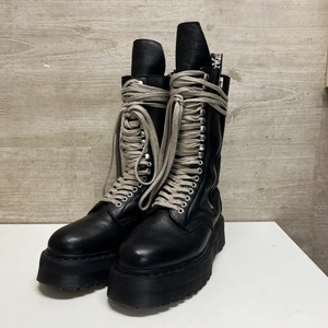 Rick Owens × Dr.Martens リックオウエンス × ドクターマーチン QUAD SOLE CALF LENGTH BOOT ブーツ ブラック size41 【中目黒B05】