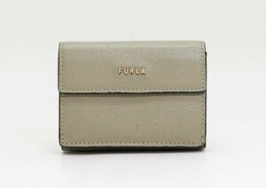 ◇【FURLA フルラ】3つ折り財布 グレー