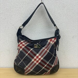 BURBERRY BLUE LABEL バーバリーブルーレーベル チェック柄　 ショルダーバッグ ワンショルダー トートバッグ ブラック 肩がけ 鞄 かばん