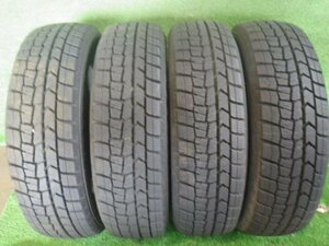 【青森発】中古 ダンロップ スタッドレス 冬 タイヤ WINTERMAX WM02 155/65R13 4本 2022年製＜個人宛て発送不可＞