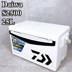 良品 DAIWA クーラーボックス S2500 25L ホワイト ダイワ COOL LINE A III S 2500 クールライン