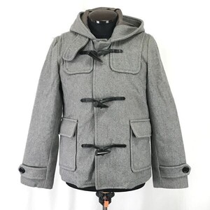 ドゥニーム/Denime★ショート丈ダッフルコート【メンズL/グレー/gray】Coat/Jacket/Jumper/ドゥニームジャパン正規代理店タグ◆pBH492