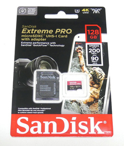 新品 SanDisk Extreme Pro 128GB サンディスク エクストリーム プロ SDSQXCD-128G-GN6MA micro SDXC SD カード 128