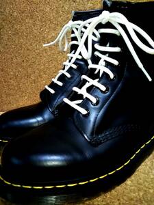 【Dr.MARTENS】ドクターマーチン 1460 8ホールブーツ UK9 (28cm ) 8EYE BOOT スムースレザー ブラック【良品】 