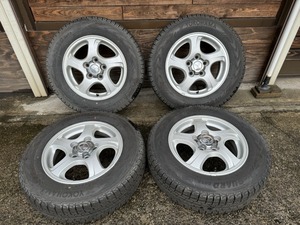 スタッドレス 三菱 パジェロミニ 純正 15in 5.5JJ +22 5H 114.3 175/80R15 90Q ヨコハマ アイスガード GO75 2022年製造 4本セット