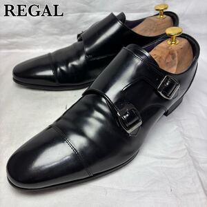 【人気モデル】REGAL 37TR ダブルモンクストラップ スクラッチタフレザー