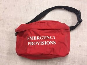 EMERGENCY PROVISIONS オールド レトロ 90s アメカジ 古着 小物 ウエストバッグ ポーチ カバン 男女兼用 赤