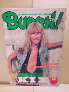 BURRN!/1989年8月号/KixBadlandsHelloweenLynchMobTNTLaazRockitMichaelMonroe