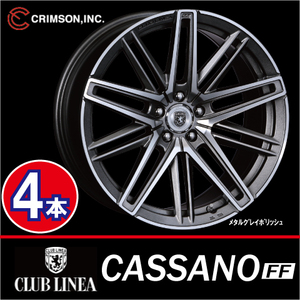 激安特価！ 取寄せ 4本価格 クリムソン クラブリネア カッサーノ FF MG/P 20inch 5H112 8.5J+28 CRIMSON CLUB LINEA CASSANO