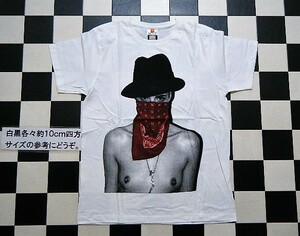 INDEEZ セクシー ギャング 半袖 Tシャツ M 白 Z9211 身幅約50㎝ 