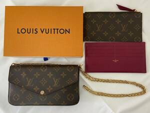 LOUIS VUITTON ルイヴィトン LV ポシェット フェリシー モノグラム チェーン ショルダーバッグ チェーンウォレット 財布