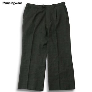 Munsingwear マンシングウェア ゴルフ 秋冬 チェック★ スラックス パンツ Sz.91 メンズ 大きいサイズ　A4B05891_C#Q