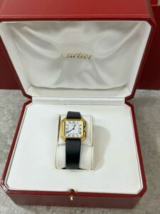 Cartier カルティエ サンチュール LM 手巻き 925 シルバー ローマン ホワイト文字盤 レディース　稼働品 