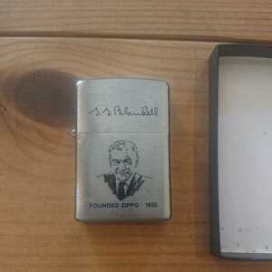 ★激レア物 新品未使用 zippo president CEO ジッポー社 初代社長 G. G. BLAISDELL イラスト＆サイン入り 2003 FOUNDED ZIPPO 1932 廃盤★