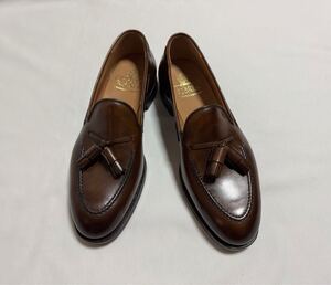 CROCKETT & JONES / CAVENDISH3★クロケットアンドジョーンズ タッセルローファー★ダークブラウン 6.5E(25cm)