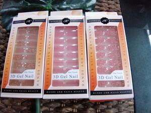 Hands & Nails Beauty ワンタッチ 3D Gel Nail ジェルネイル　３個セット