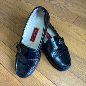 COLE HAAN コールハーン　キルトストラップローファー　黒