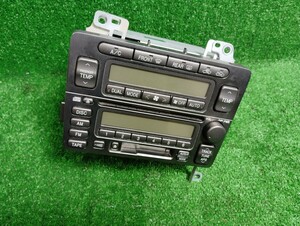 ［管理番号AT-65] CD (Err) カセットデッキ AM/FM ok 86120-51030 エアコンスイッチ ok 89030-51050トヨタ プログレ JCG10 H16年 JCG11 15