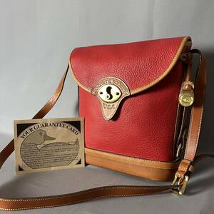 ★１円スタート★Dooney & Bourke ドゥーニーアンドバーク ショルダーバッグ レッド 赤 MADE IN U.S.A. アメリカ製