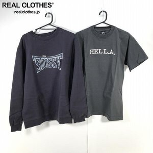 ☆STUSSY/ステューシー ロゴプリント トレーナー/Tシャツ/M 2点セット /060