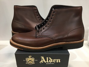 オールデン Alden ミリタリー プレーントゥ ブーツ こげ茶 N5803