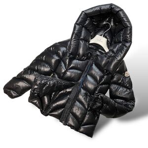 【近年モデル 美品】MONCLER モンクレール アケビア AKEBIA ショート丈 ダウンジャケット アウター キルティング レディース 黒 0 DISTタグ