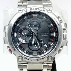 G-SHOCK ジーショック 【ITUP3AFUH4QU】 MTG-B1000-1A MT-G 電波ソーラー モバイルリンク LED トリプルGレジスト メタル シルバー アナログ