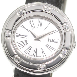 ピアジェ PIAGET P10402 K18WG 7Pダイヤ クォーツ レディース _835368