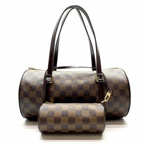 LOUIS VUITTON ルイヴィトン N51303 パピヨン30 ショルダーバッグ ハンドバッグ 子持ち ポーチ付き ダミエ レディース 管理RY24000226