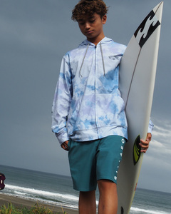 ★送料無料★2024春夏 新品【BILLABONG/ビラボン】【FOR SAND AND WATER】 SURF FLEX ZIP水陸両用ラッシュパーカー TYE メンズXL BE011-860